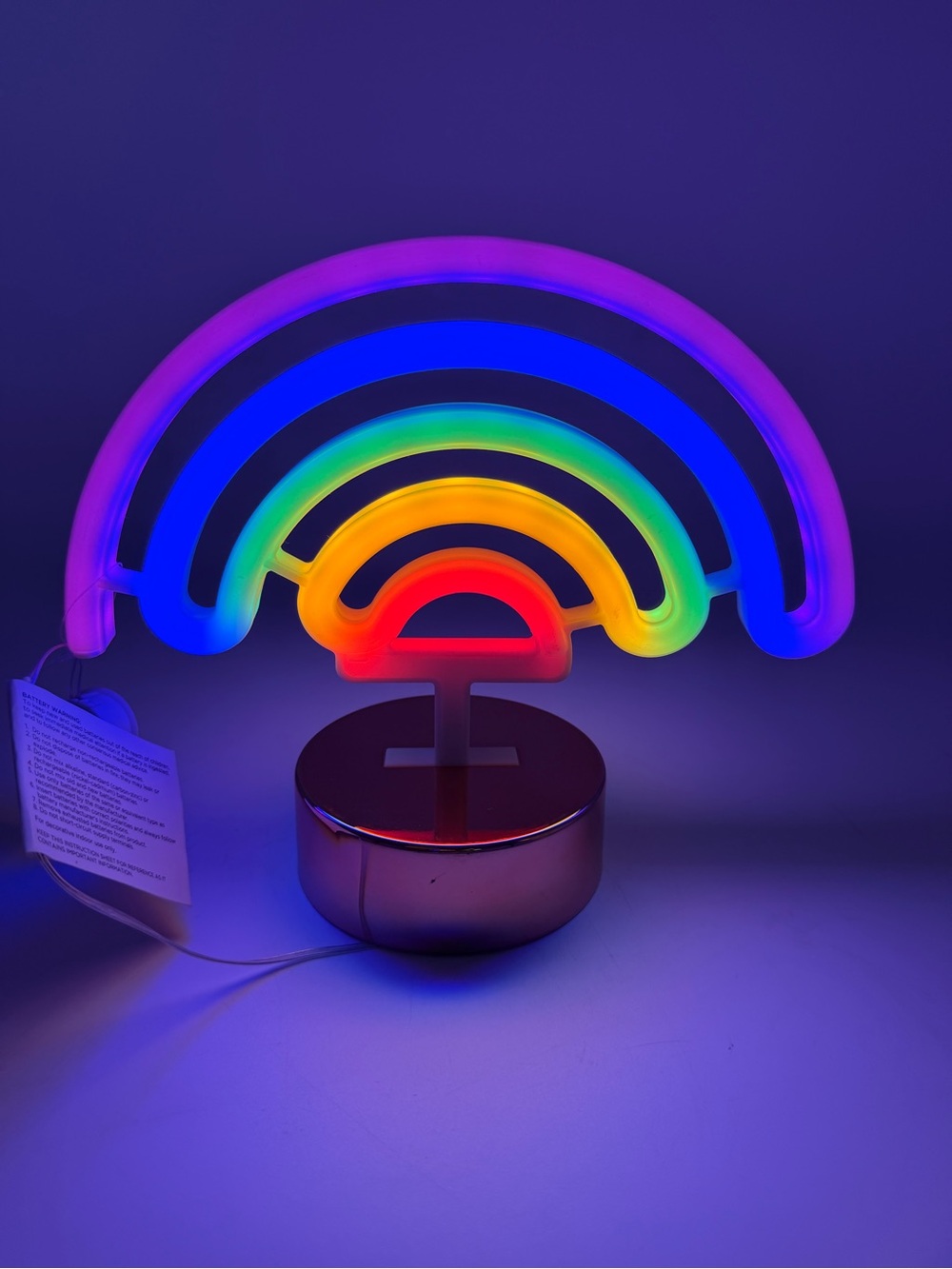 True Living Light Up Colorful Rainbow Table Top Décor / Lamp